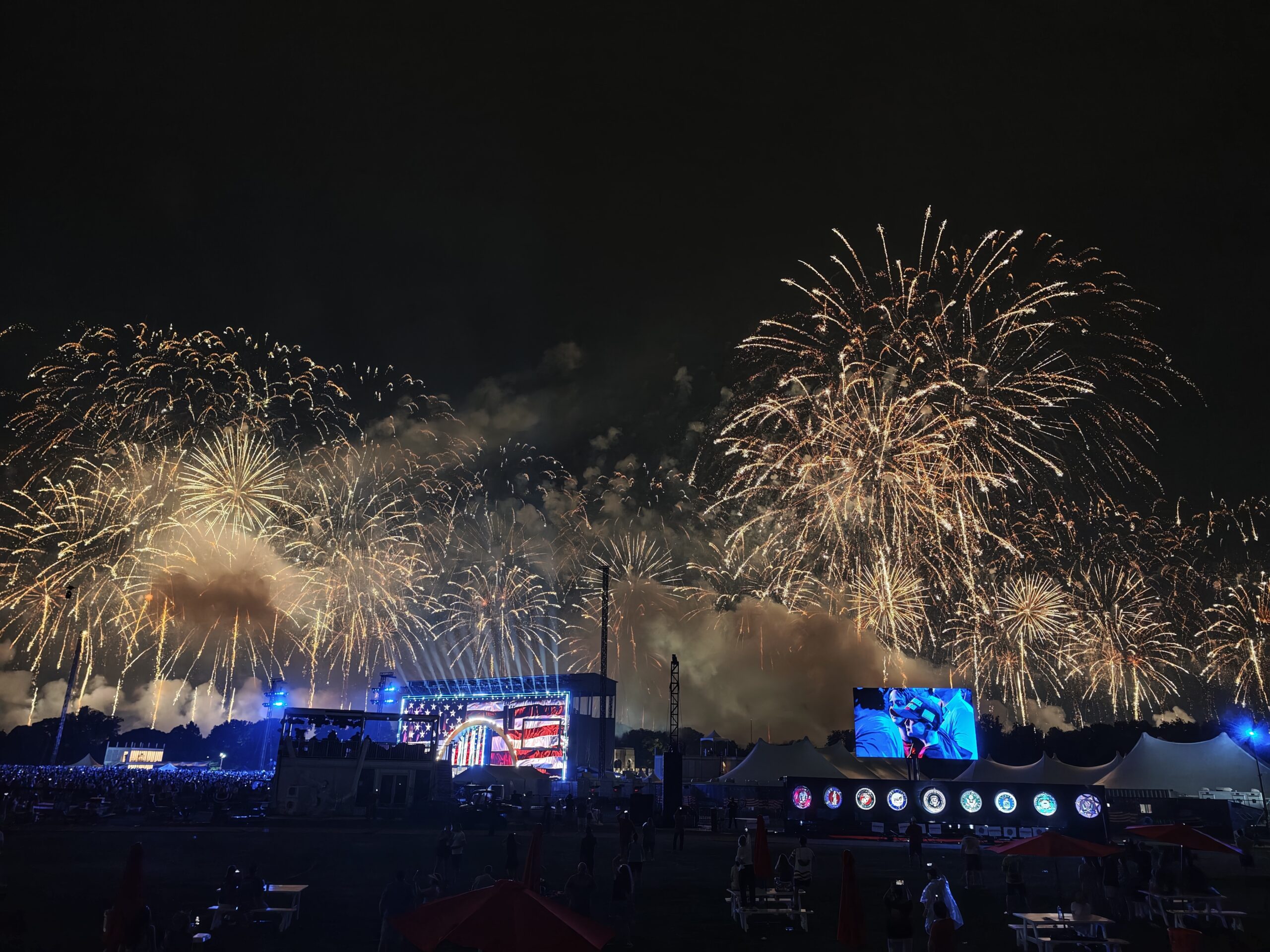 Feuerwerk über Washington in der Nacht zum 5. Juli