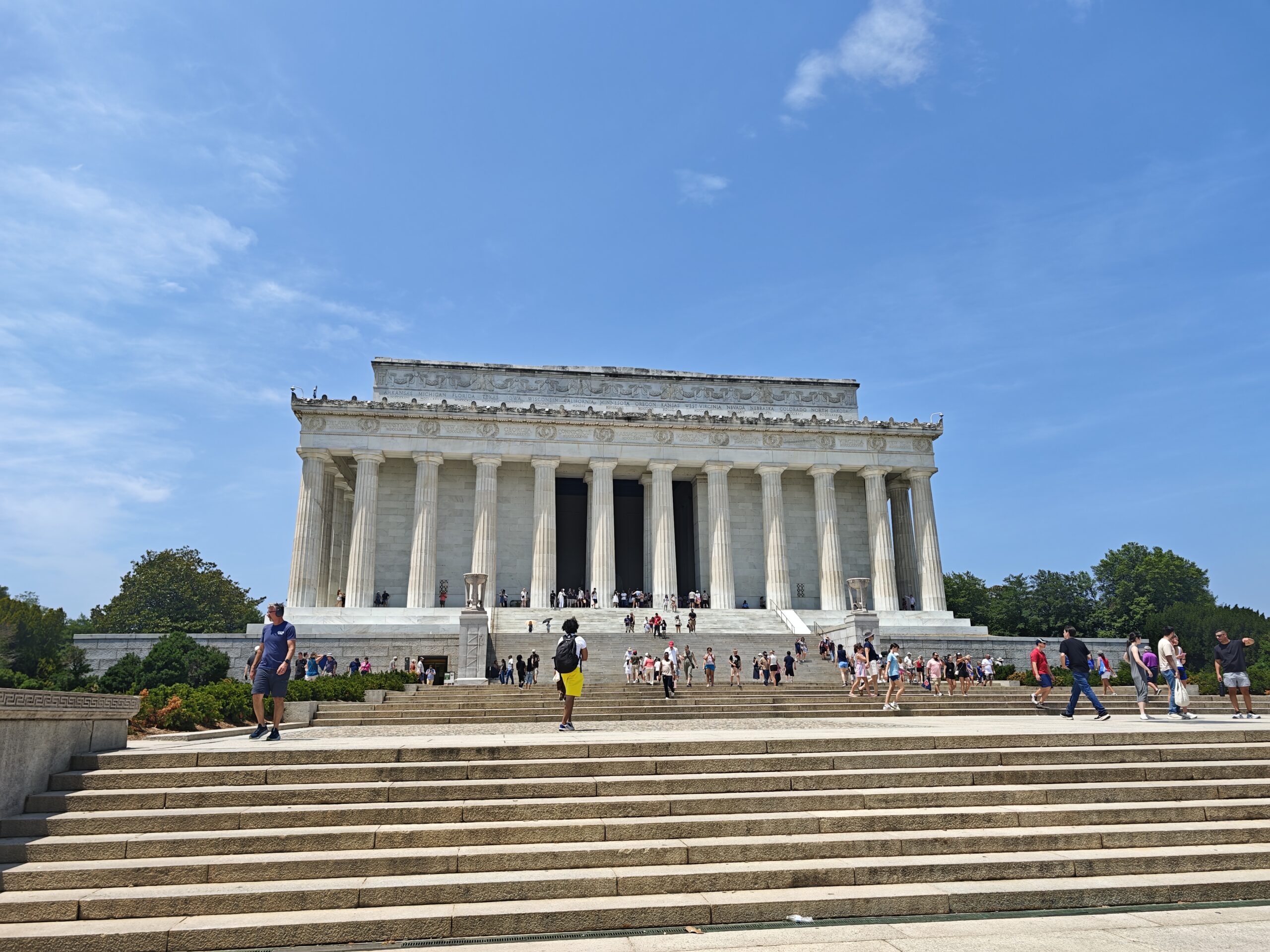 Das Lincoln Memorial in Washington bei Tageslicht